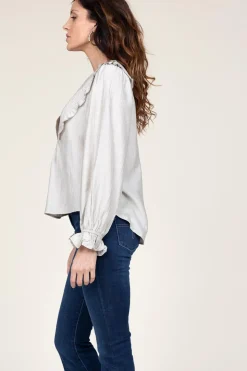 Top With Ruffles Angus | Natural... | Co'Couture | Little Soho
