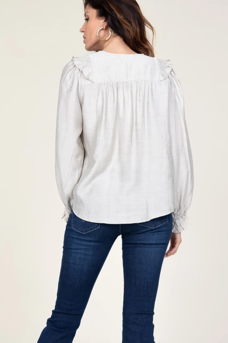 Top With Ruffles Angus | Natural... | Co'Couture | Little Soho
