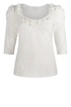 Top With Ruffles Vanita | White... | Aaiko | Little Soho