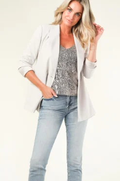 Top With Sequins Obu | Silver... | Dante 6 | Little Soho