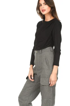 Top With Shoulder Pads Grace | Black... | Copenhagen Muse | Little Soho