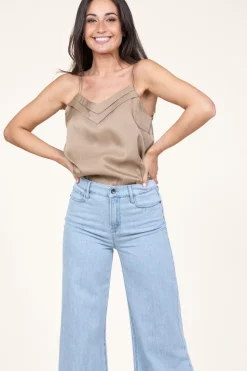 Top With V-Neck Vaxi | Green... | Aaiko | Little Soho