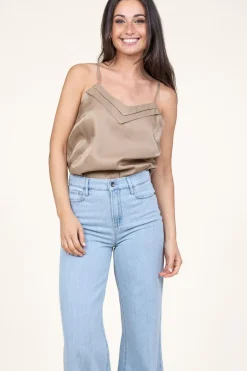 Top With V-Neck Vaxi | Green... | Aaiko | Little Soho