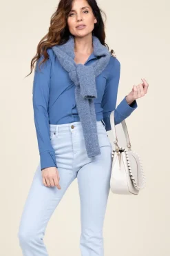 Travelwear Blouse Petit | Blue... | D-Etoiles Casiope | Little Soho
