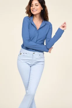 Travelwear Blouse Petit | Blue... | D-Etoiles Casiope | Little Soho
