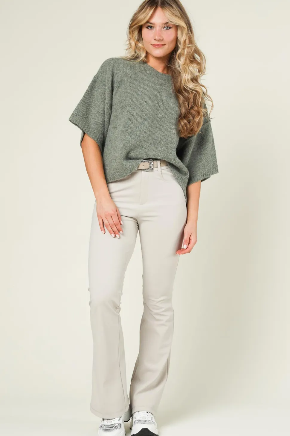 Travelwear Flared Pants Vibrant | Cement... | D-Etoiles Casiope | Little Soho