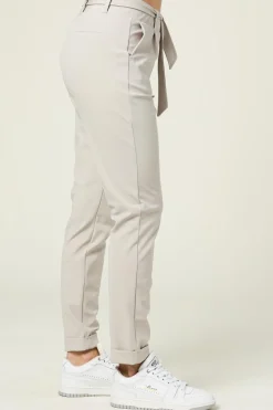 Travelwear Pants With Tie Belt Antigua | Cement... | D-Etoiles Casiope | Little Soho