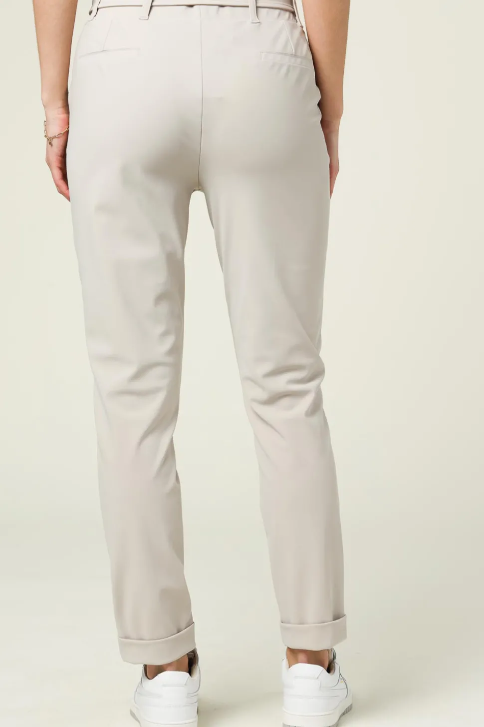 Travelwear Pants With Tie Belt Antigua | Cement... | D-Etoiles Casiope | Little Soho