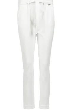 Travelwear Pants With Tie Belt Antigua | White... | D-Etoiles Casiope | Little Soho