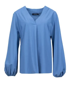 Travelwear Top Met V-Neck Arudy | Blue... | D-Etoiles Casiope | Little Soho
