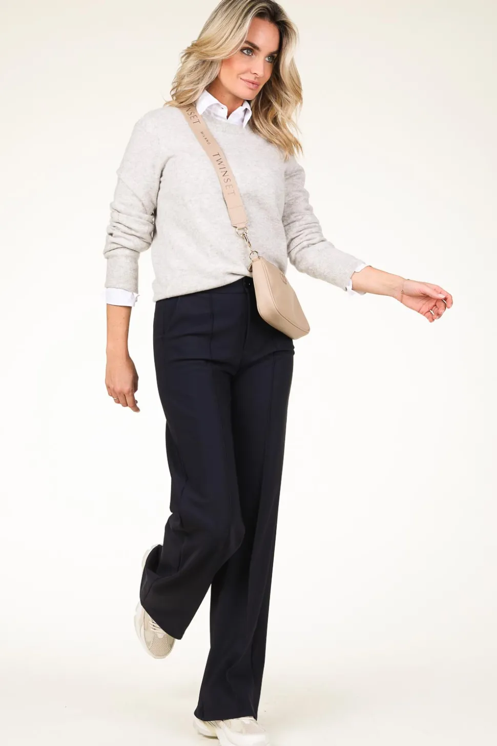 Travelwear Wide Leg Pants Trixie | Blue... | D-Etoiles Casiope | Little Soho