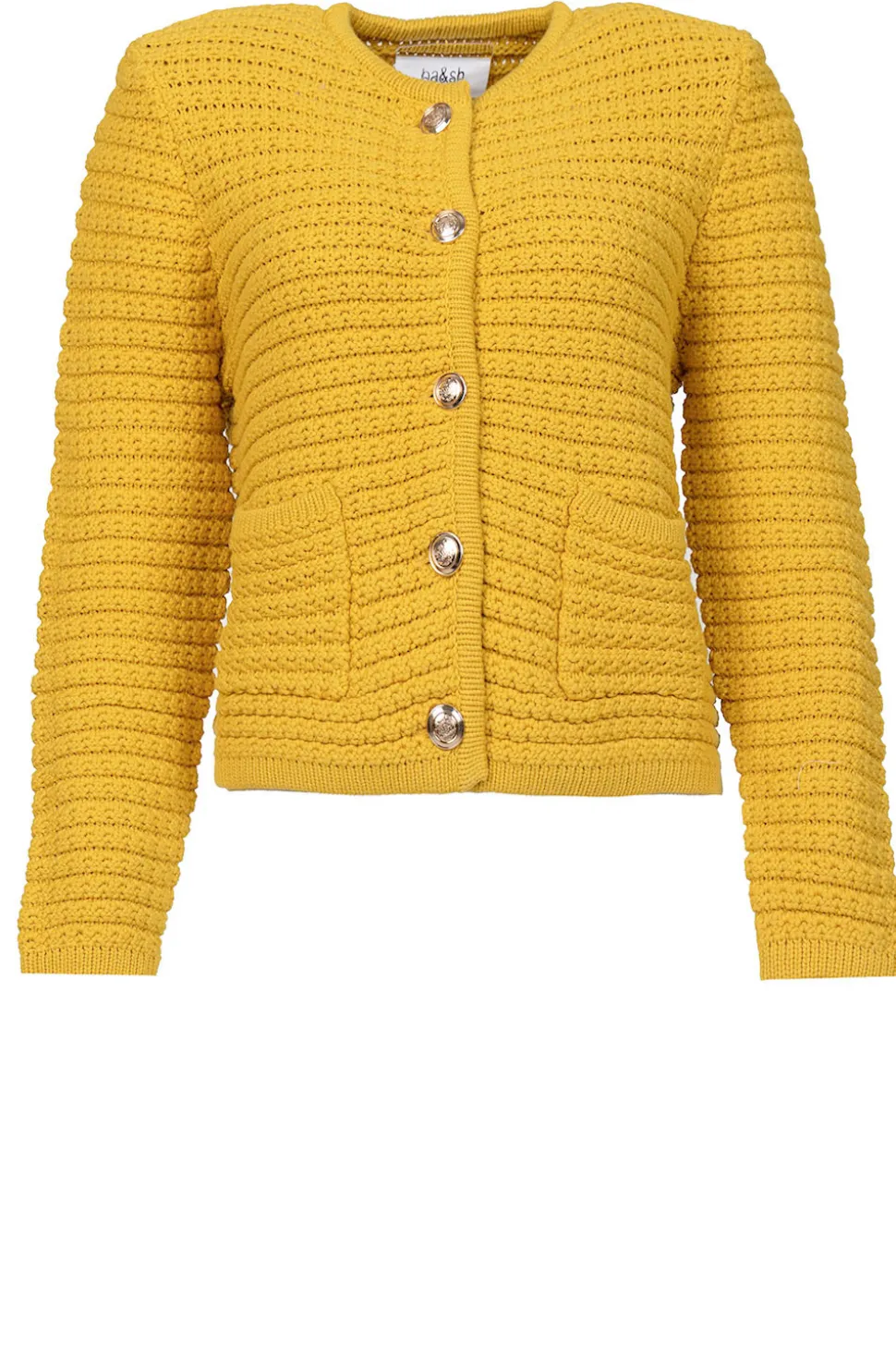Tricot Cardigan Gaspard | Yellow... | Ba&Sh | Little Soho