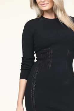 Tricot Dress Natalia | Black... | Patrizia Pepe | Little Soho