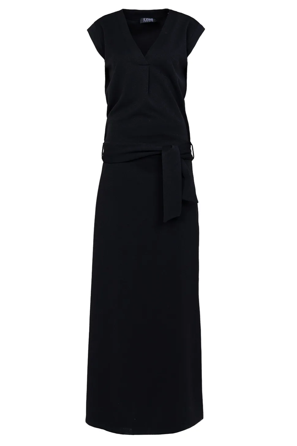 Tricot Maxi Dress With Lurex Gianni | Black... | D-Etoiles Casiope | Little Soho