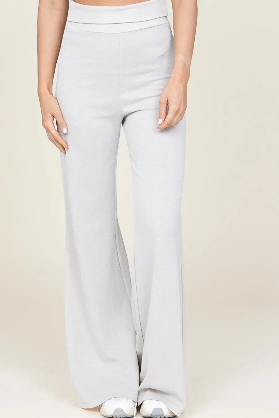 Tricot Pants With Lurex Fine | Natural... | D-Etoiles Casiope | Little Soho