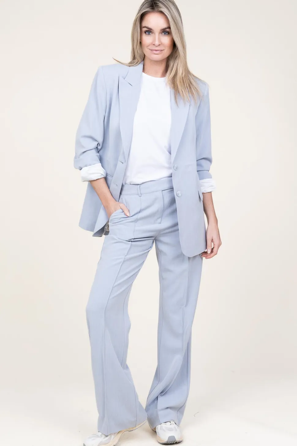 Trousers With Belt Closure Chantalle | Blue... | Aaiko | Little Soho