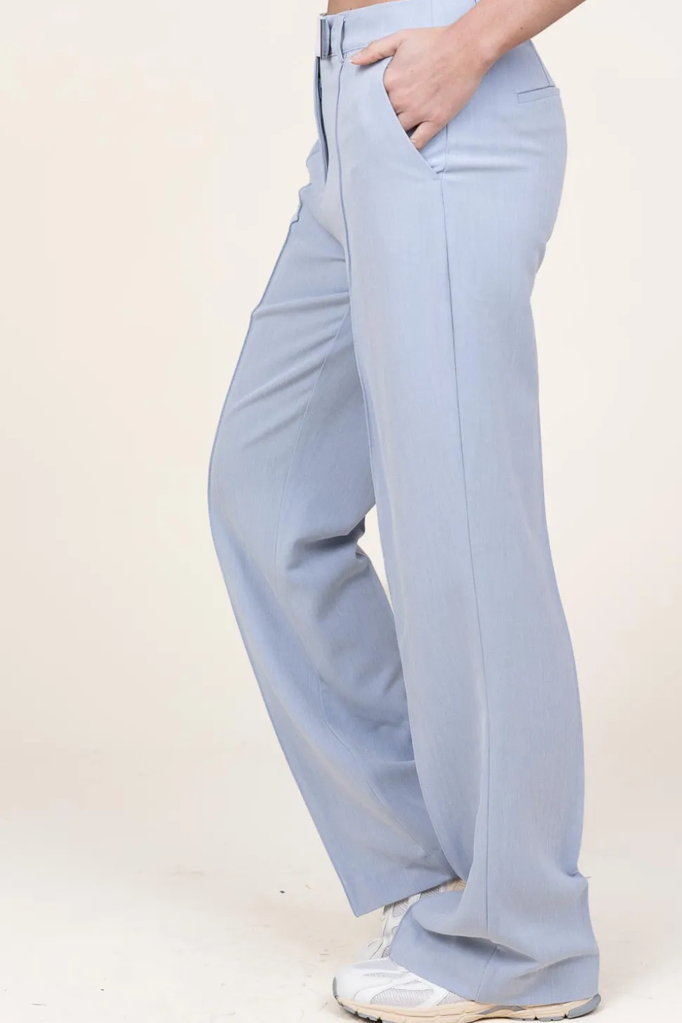 Trousers With Belt Closure Chantalle | Blue... | Aaiko | Little Soho