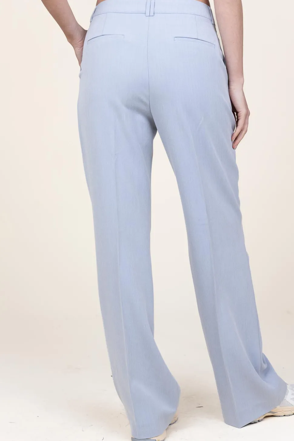 Trousers With Belt Closure Chantalle | Blue... | Aaiko | Little Soho