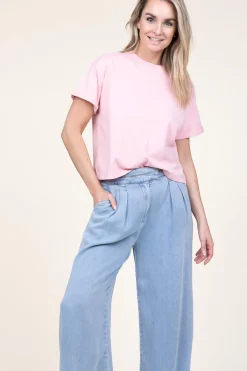 T-Shirt Rosie | Pink... | Ba&Sh | Little Soho