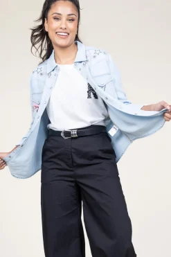 T-Shirt With Embroidery Bocdae | White... | Kocca | Little Soho