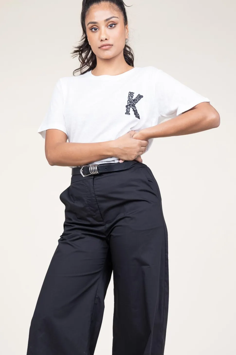 T-Shirt With Embroidery Bocdae | White... | Kocca | Little Soho
