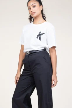 T-Shirt With Embroidery Bocdae | White... | Kocca | Little Soho