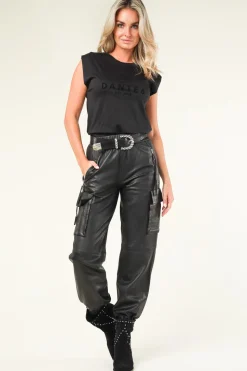 T-Shirt With Logo Bold | Black... | Dante 6 | Little Soho