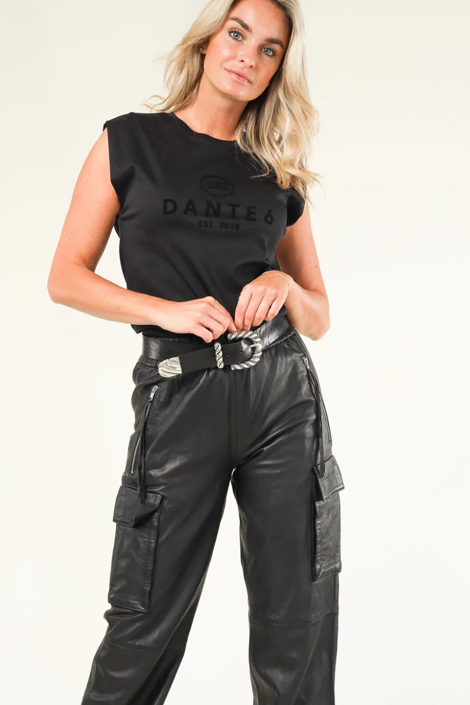 T-Shirt With Logo Bold | Black... | Dante 6 | Little Soho