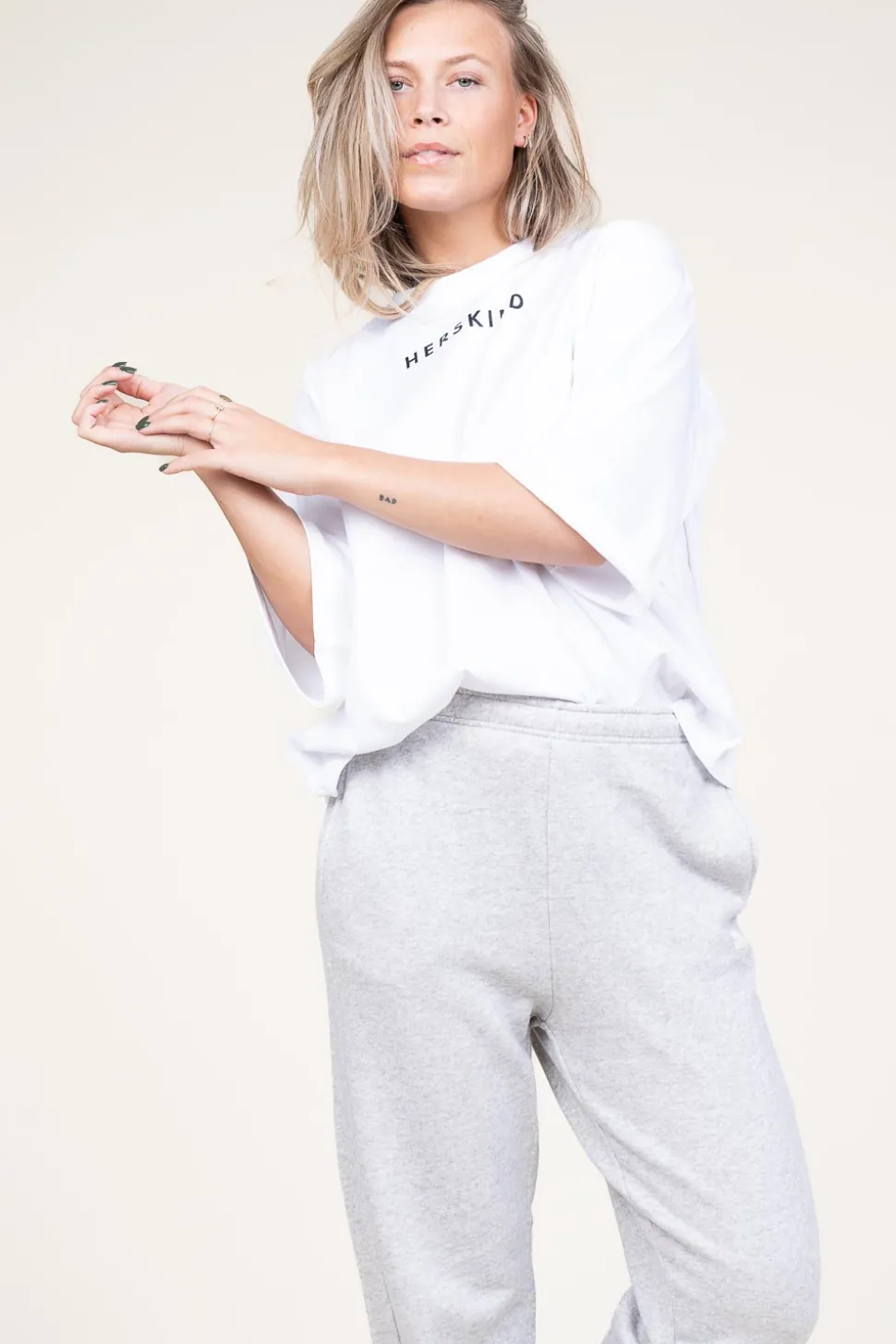 T-Shirt With Logo Herskind | White... | Herskind | Little Soho
