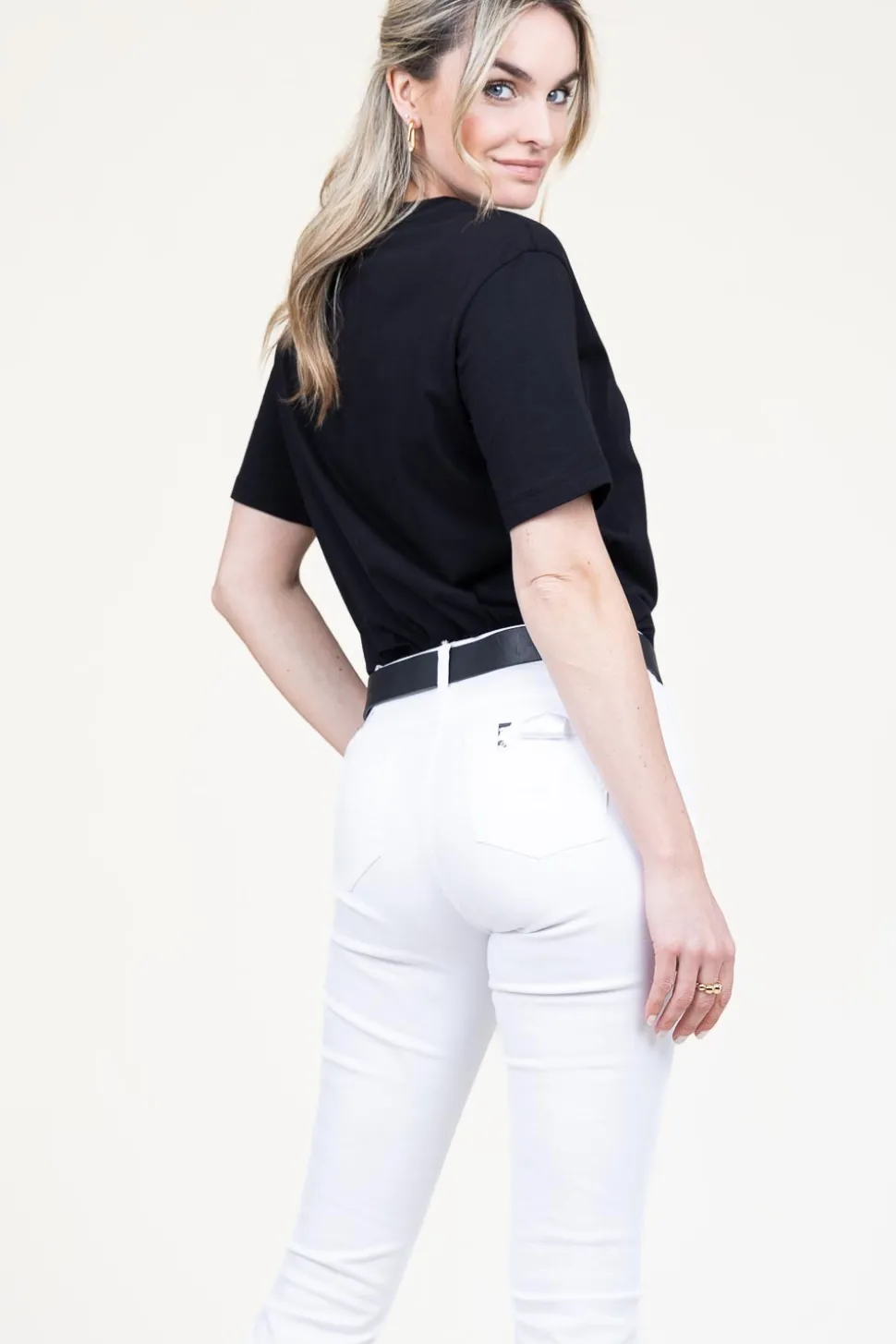 T-Shirt With Logo Lucia | Black... | Patrizia Pepe | Little Soho