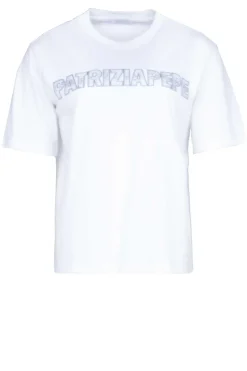 T-Shirt With Logo Lucia | White... | Patrizia Pepe | Little Soho