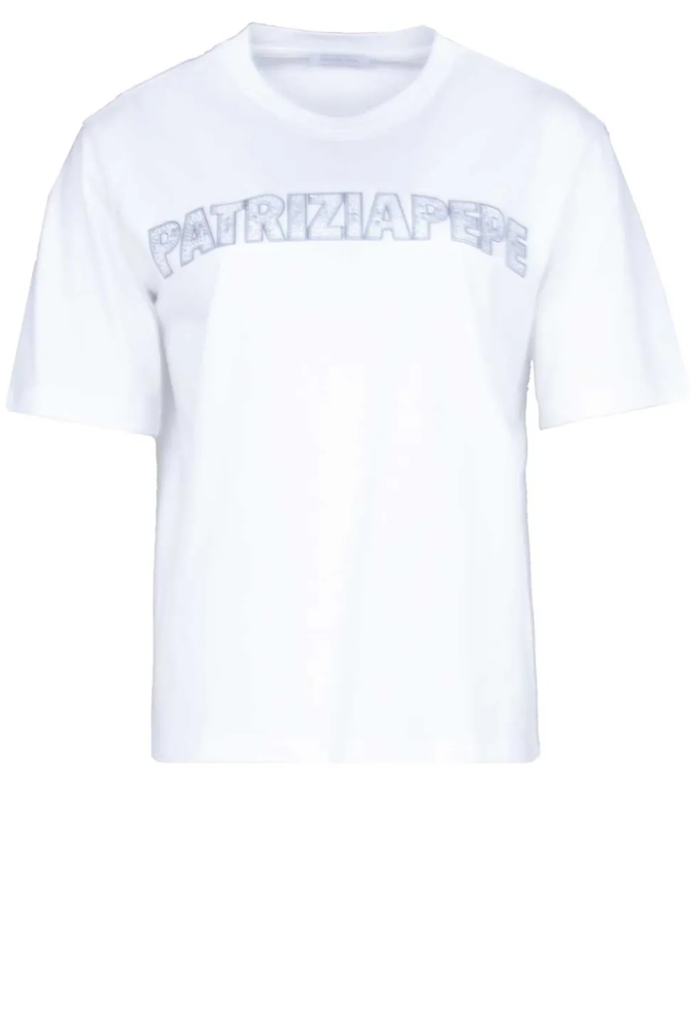 T-Shirt With Logo Lucia | White... | Patrizia Pepe | Little Soho