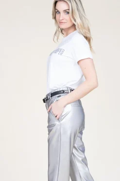 T-Shirt With Logo Lucia | White... | Patrizia Pepe | Little Soho
