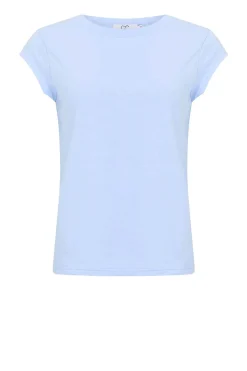 T-Shirt With Round Neck Classic | Light Blue... | Cc Heart | Little Soho