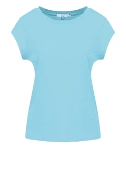 T-Shirt With Round Neck Classic | Blue... | Cc Heart | Little Soho