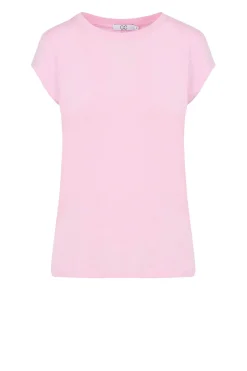 T-Shirt With Round Neck Classic | Pink... | Cc Heart | Little Soho
