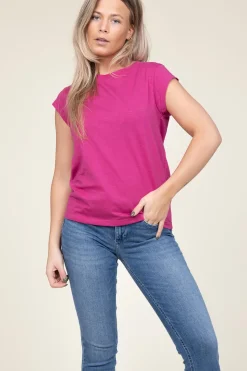 T-Shirt With Round Neck Classic | Berry... | Cc Heart | Little Soho
