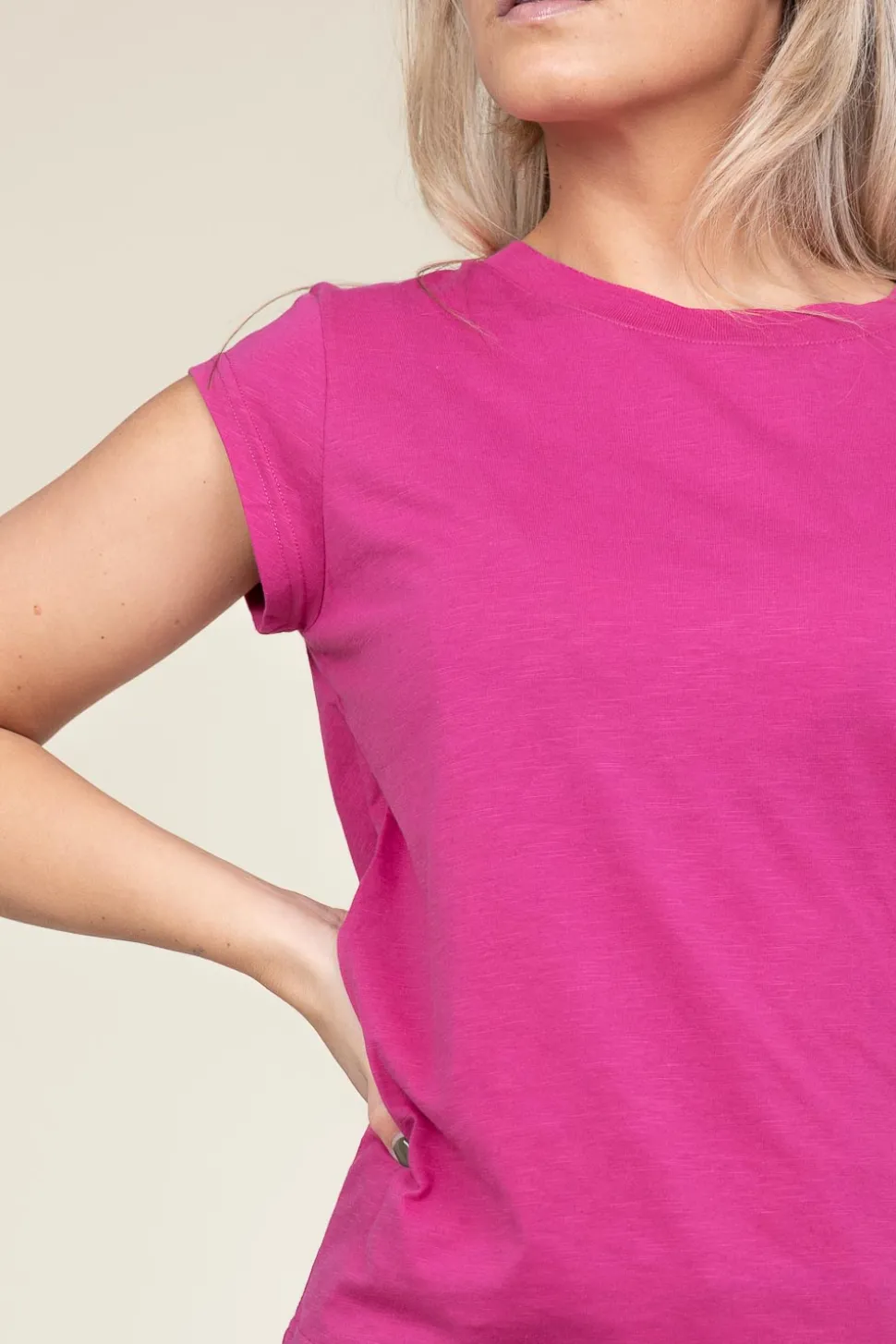 T-Shirt With Round Neck Classic | Berry... | Cc Heart | Little Soho
