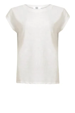 T-Shirt With Round Neck Classic | White... | Cc Heart | Little Soho