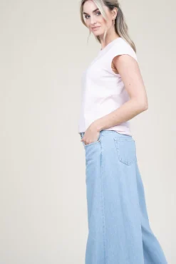T-Shirt With Round Neck Classic | Dusty Pink... | Cc Heart | Little Soho