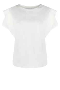 T-Shirt With Ruffles Cora | Natural... | Aaiko | Little Soho