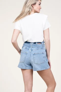 T-Shirt With Ruffles Cora | Natural... | Aaiko | Little Soho