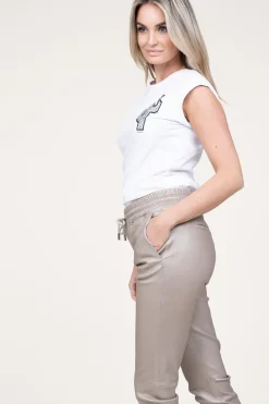 T-Shirt With Sequins Riben | White... | Kocca | Little Soho