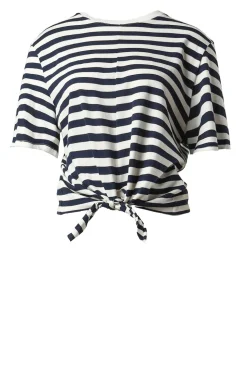 T-Shirt With Tie Detail Marloz | Blue... | Suncoo | Little Soho