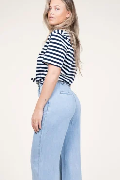 T-Shirt With Tie Detail Marloz | Blue... | Suncoo | Little Soho