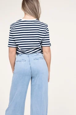 T-Shirt With Tie Detail Marloz | Blue... | Suncoo | Little Soho