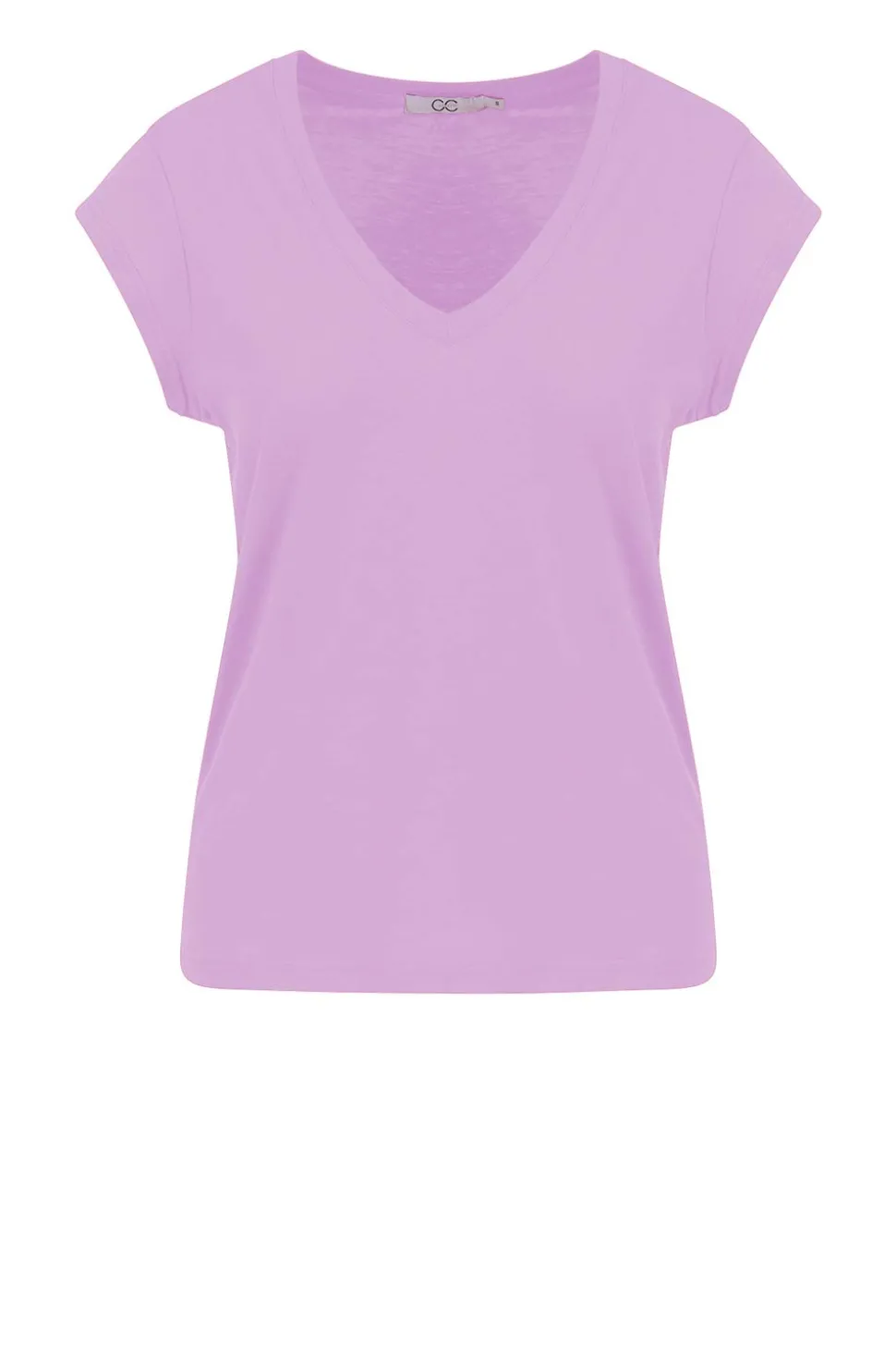 T-Shirt With V-Neck Vera | Purple... | Cc Heart | Little Soho