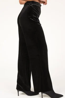 Velvet Stretch Pants Alvie | Black... | Dante 6 | Little Soho