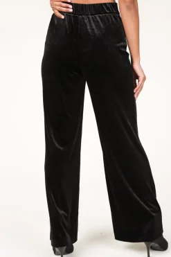 Velvet Stretch Pants Alvie | Black... | Dante 6 | Little Soho