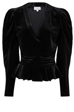 Velvet Stretch Top Smoke | Black... | Dante 6 | Little Soho
